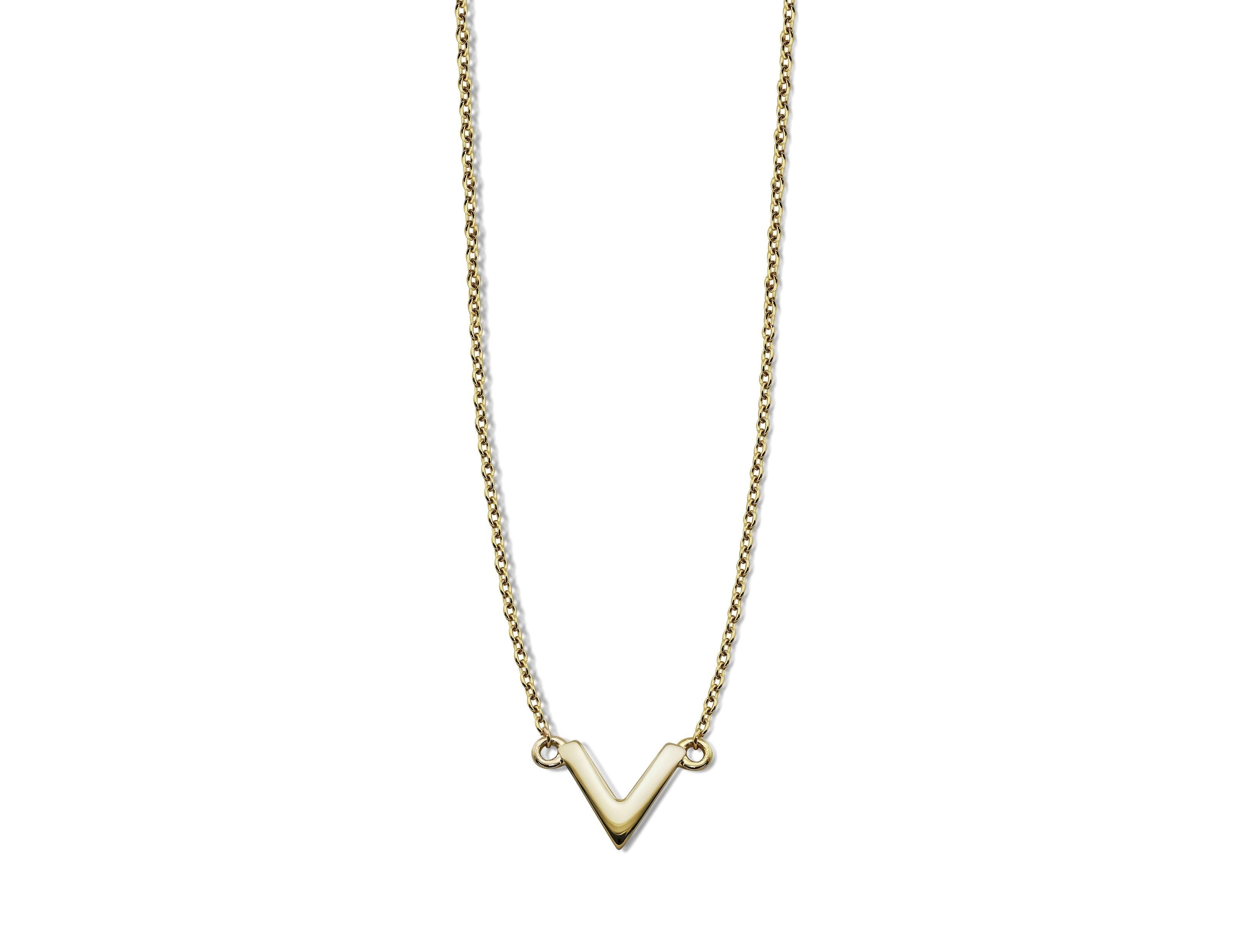 Ketting V Goldplated XN004G
