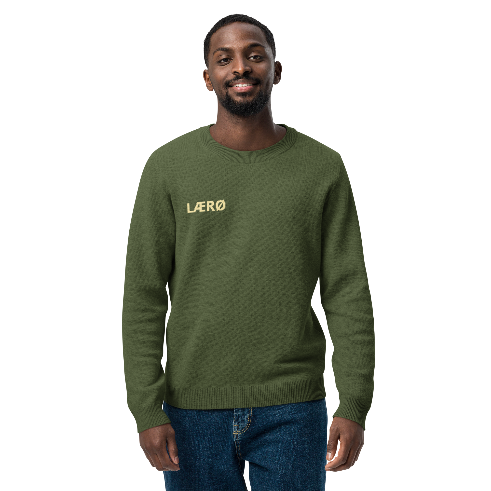 LÆRØ Core logo Knitted crew neck sweater