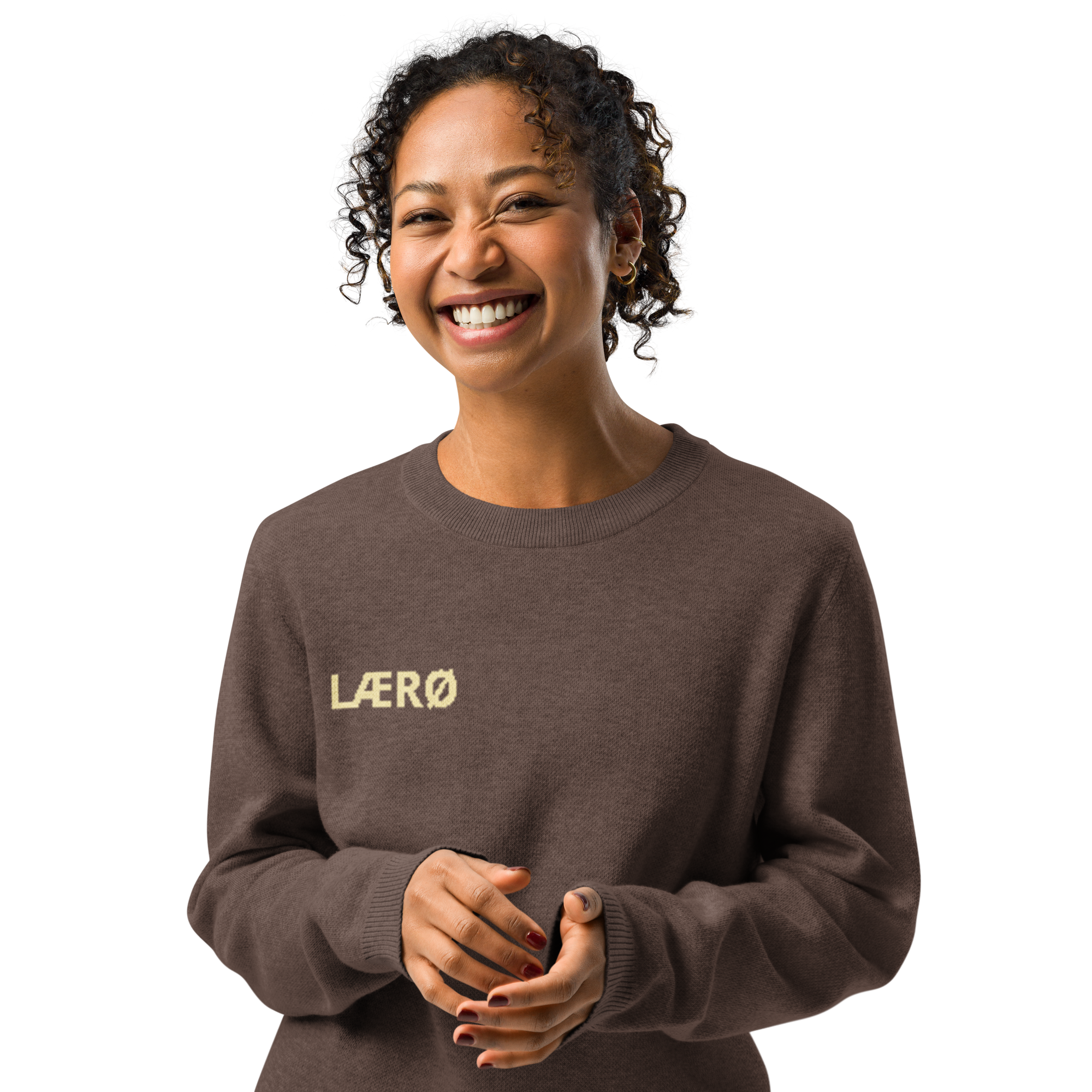 LÆRØ Core logo Knitted crew neck sweater