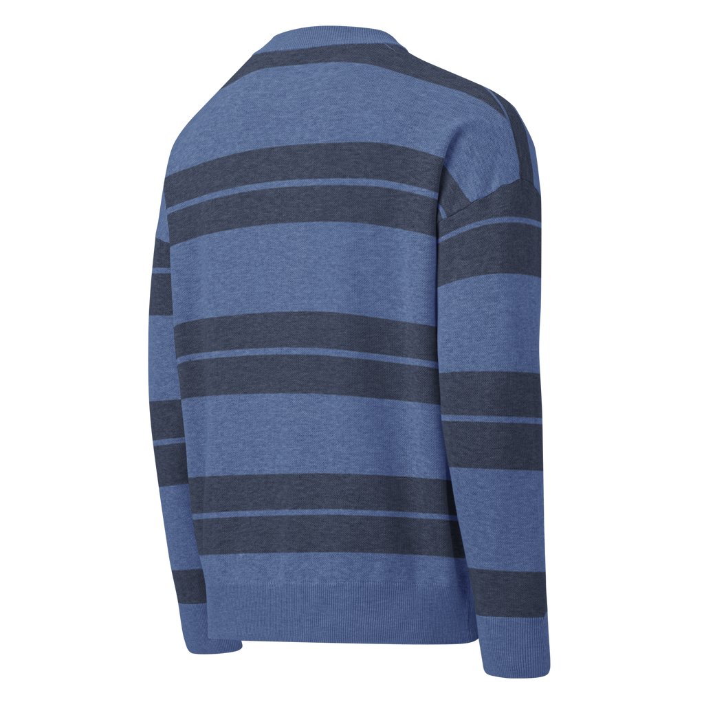 LÆRØ Classic Stripe Relaxed fit knitted crew neck sweater