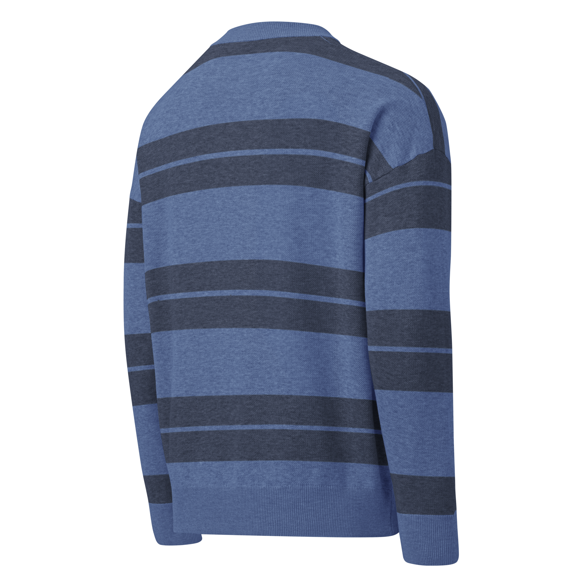 LÆRØ Classic Stripe Relaxed fit knitted crew neck sweater