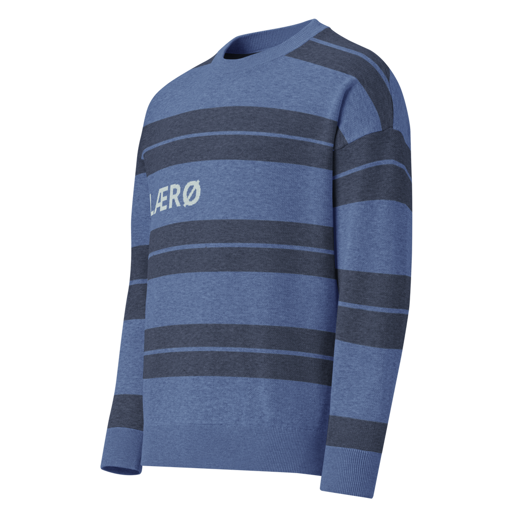LÆRØ Classic Stripe Relaxed fit knitted crew neck sweater