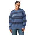 LÆRØ Classic Stripe Relaxed fit knitted crew neck sweater